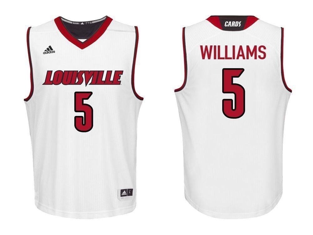 Louisville Cardinals White Malik Williams College College Basketball 3D Jersey lKVY2