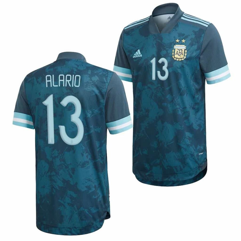 Lucas Alario Argentina National Team Away Jersey Short Sleeve Blue 2020 1FVoP