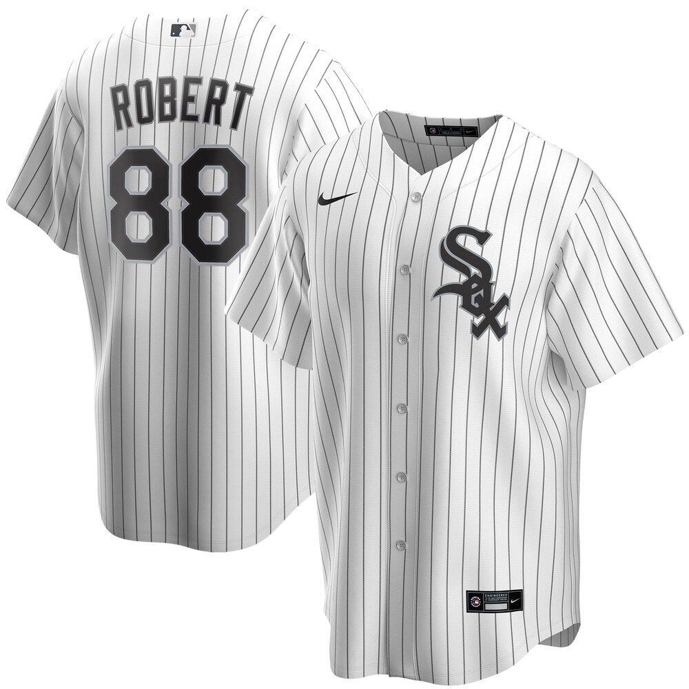 Luis Robert Chicago White Sox Nike Home 2021 Player Jersey %C3%82%E2%80%93 White NT28m