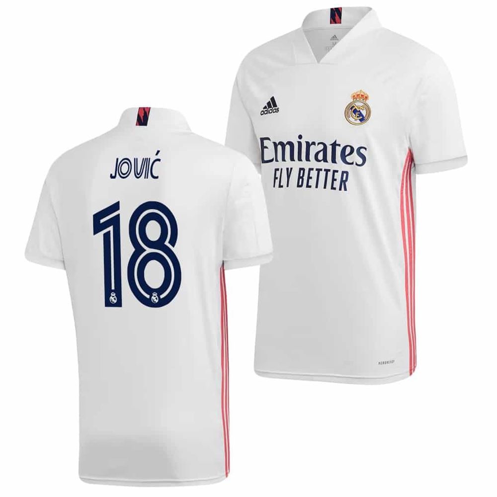 Luka Jovic Real Madrid Home Jersey White 2020 21 PzYlN