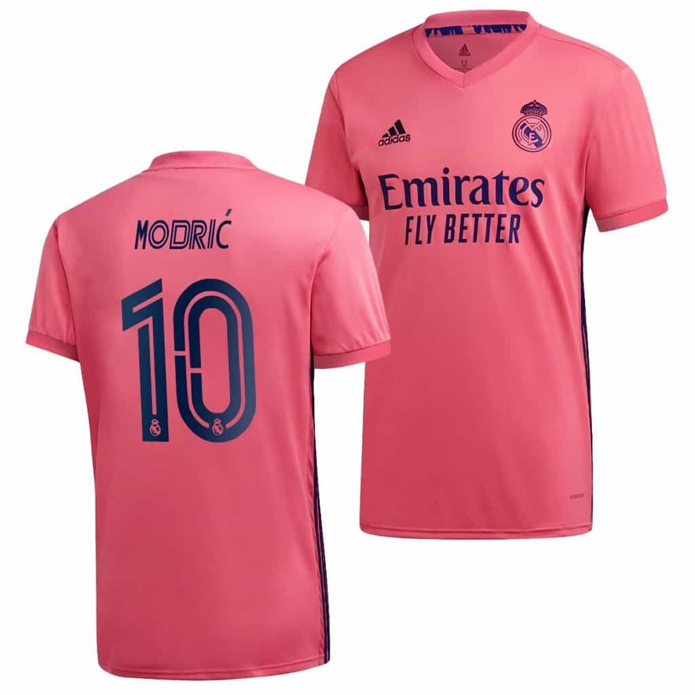Luka Modric Real Madrid Away Jersey Short Sleeve Pink 2020 21 IqHaa