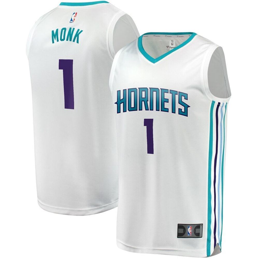 Malik Monk Charlotte Hornets Fanatics Branded Fast Break Replica Player Team Jersey Association Edition White NBA Jersey