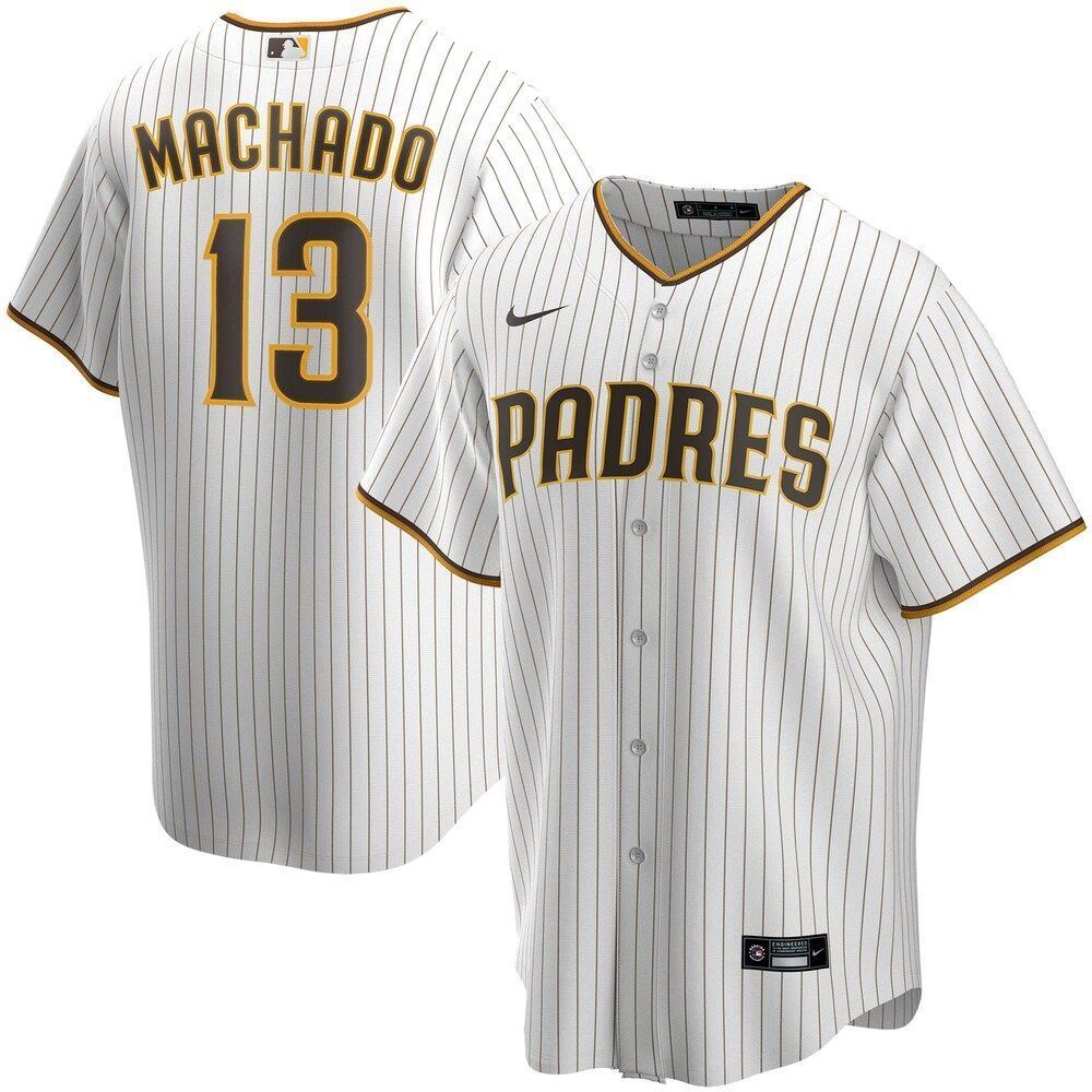 Manny Machado San Diego Padres Home 2021 Player Jersey WhiteBrown Color