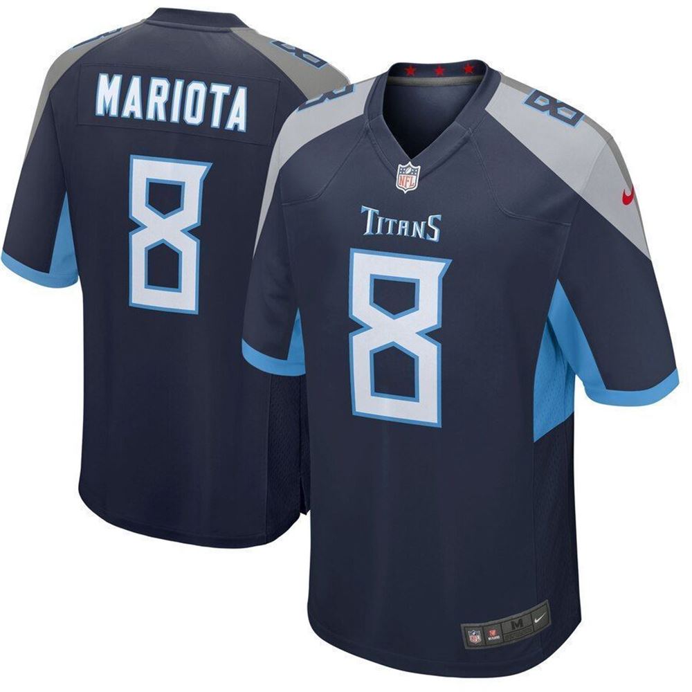 Marcus Mariota Tennessee Titans Player Game Navy 3D Jersey