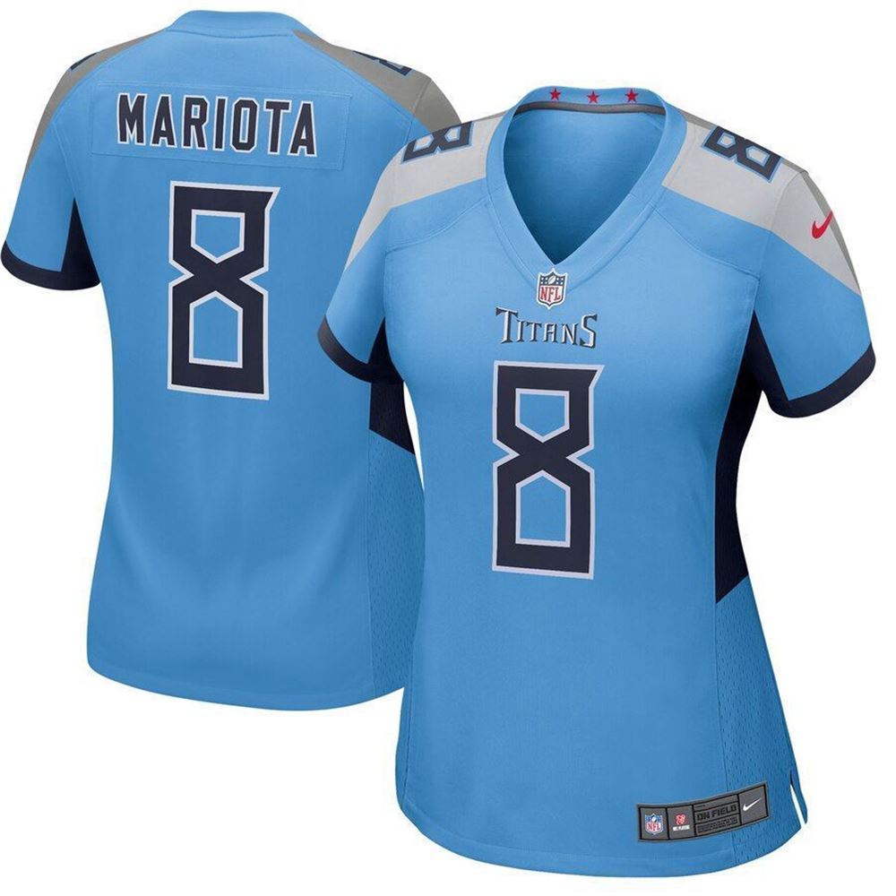 Marcus Mariota Tennessee Titans WoPlayer Game Light Blue 3D Jersey SkUM8