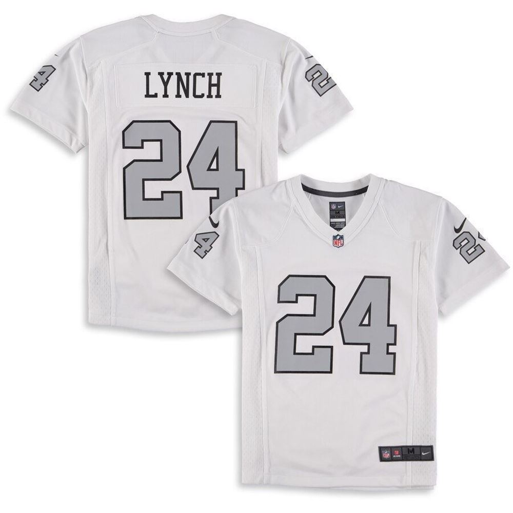 Marshawn Lynch Oakland Raiders Color Rush Player Game Jersey jersey White 2021