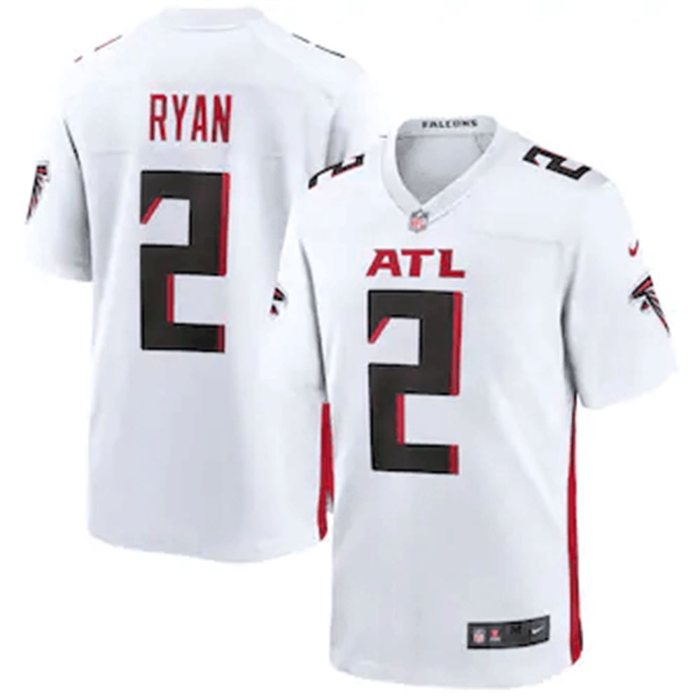 Matt Ryan Atlanta Falcons Game White 3D Jersey