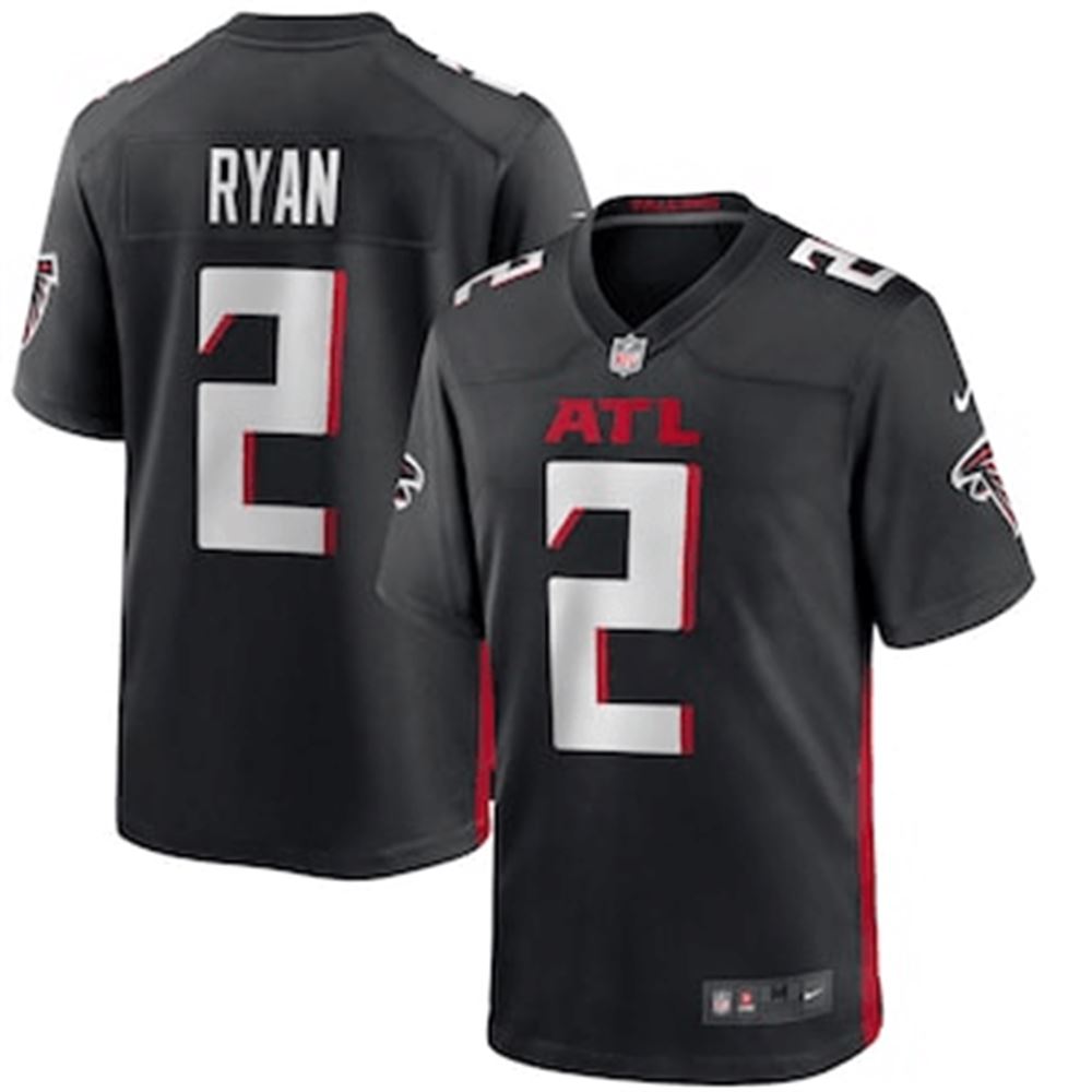 Matt Ryan Atlanta Falcons Game Jersey Black NFL Jersey