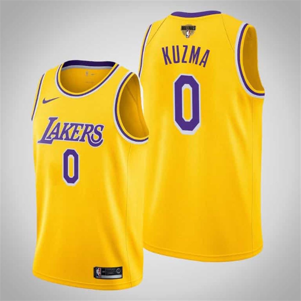 Men Is Lakers Kyle Kuzma Yellow Jersey Icon 2020 Nba Finals Bound
