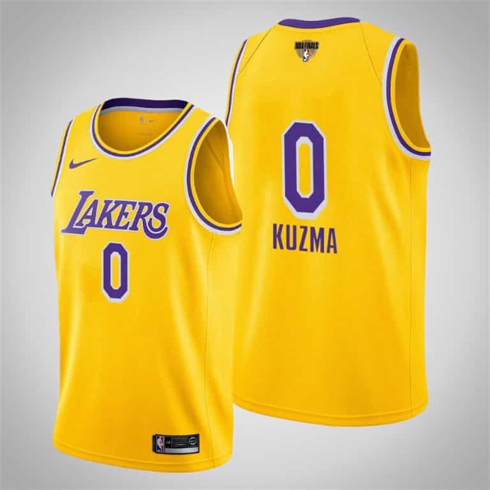 Men Is Lakers Kyle Kuzma Yellow Jersey Social Justice Icon 2020 Nba Finals Bound
