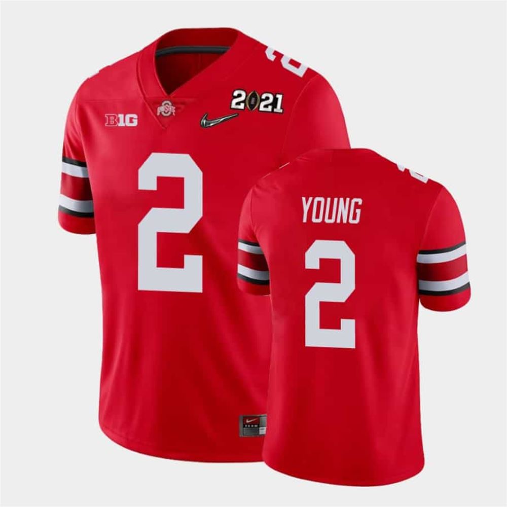 Men Is Ohio State Buckeyes Chase Young 2021 National Championship Scarlet Jersey l9Ev1