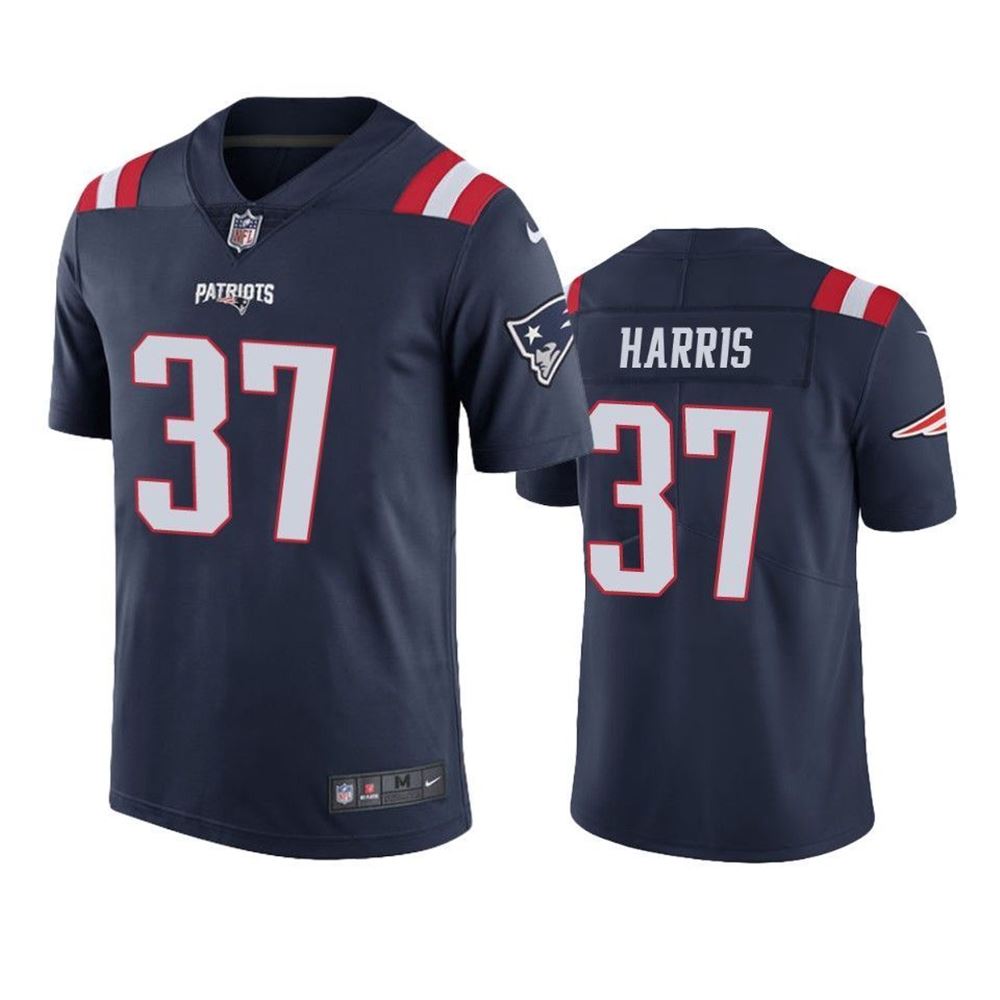 New England Patriots Damien Harris Color Rush Limited Navy Mens Jersey jersey