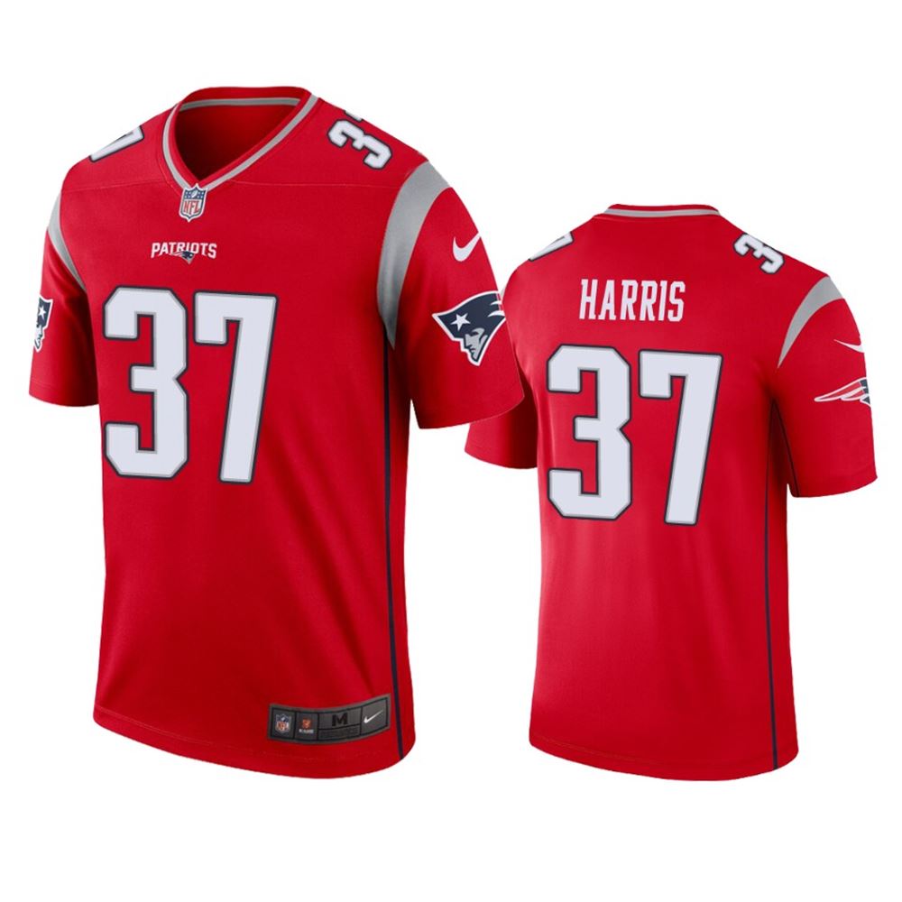 New England Patriots Damien Harris Red Inverted Legend Jersey