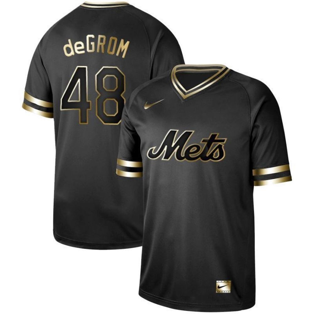 New York Mets Jacob Degrom 48 2021 Mlb Black Jersey