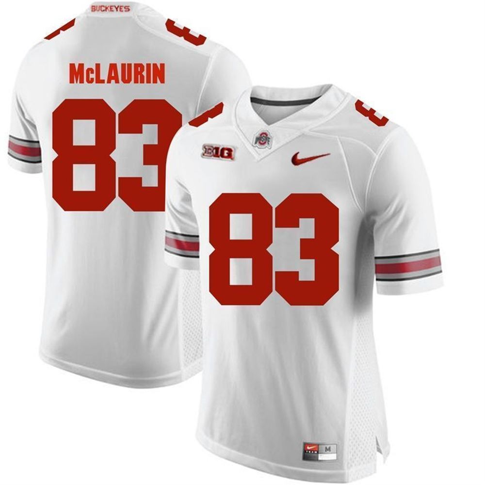 Ohio State Buckeyes White Terry McLaurin Player Football Jersey