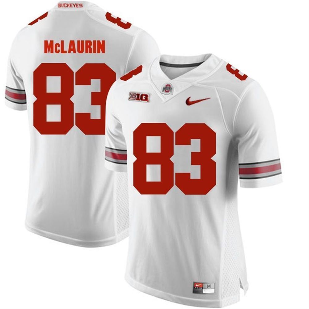 Ohio State Buckeyes White Terry Mclaurin Player Football 3D Jersey