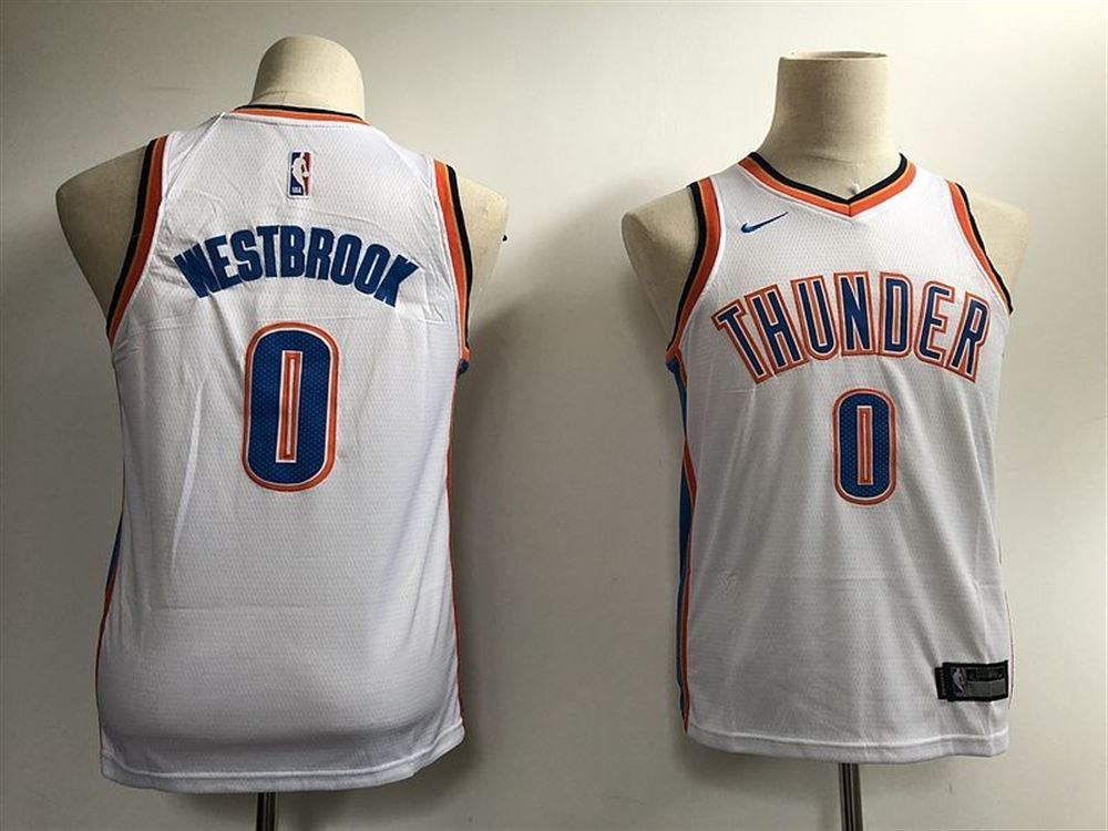 Oklahoma City Thunder Russell Westbrook 0 Nba 2021 New Arrival White Jersey