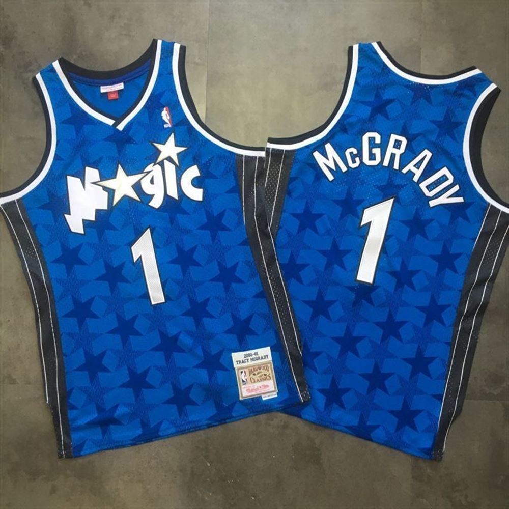 Orlando Magic Tracy McGrady 1 NBA Classic Blue Jersey jersey