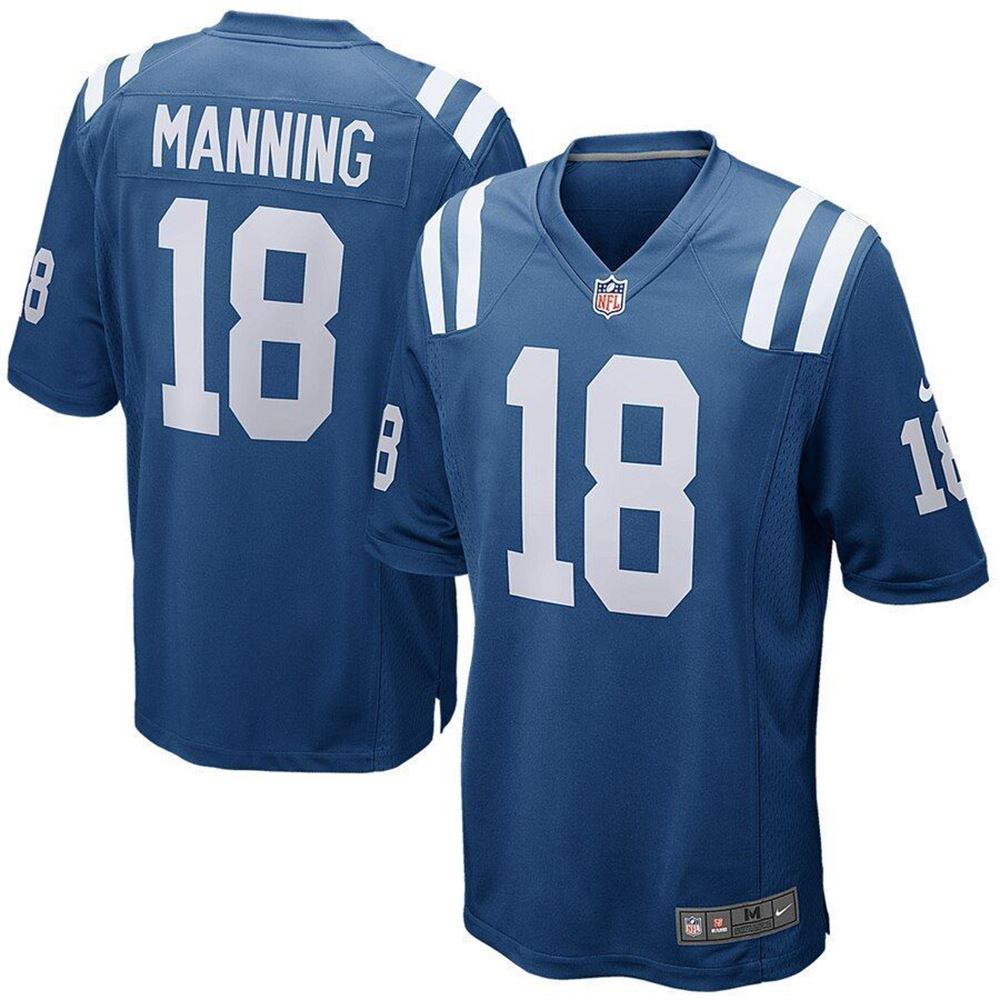 Peyton Manning Colts Retired Player Game Jersey Royal 2019