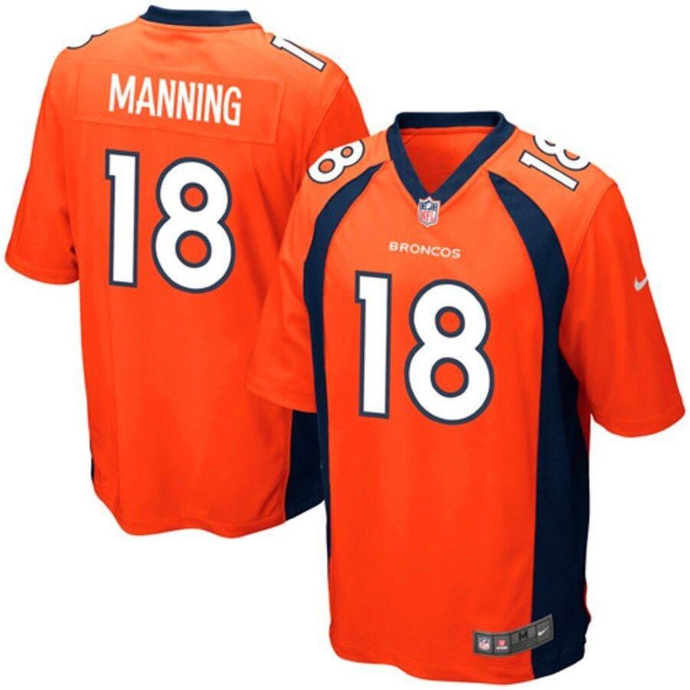 Peyton Manning Denver Broncos Team Color Game Jersey Orange 2019 t3VJ2