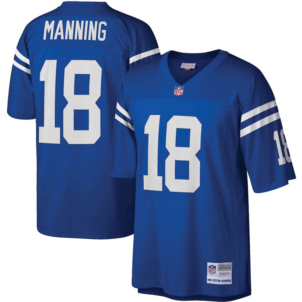 Peyton Manning Indianapolis Colts Mitchell Ness Legacy Replica Jersey Royal