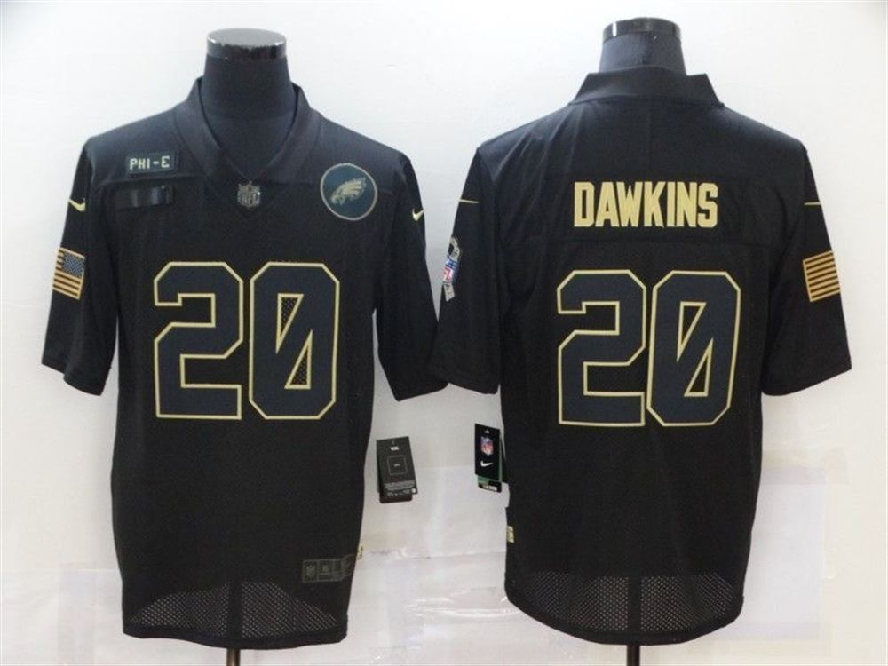 Philadelphia Eagles Brian Dawkins20 NFL 2021 Black Jersey jersey