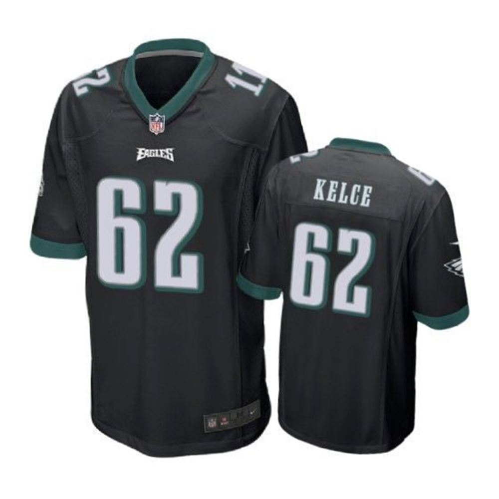 Philadelphia Eagles Jason Kelce Game Black Mens Jersey jersey
