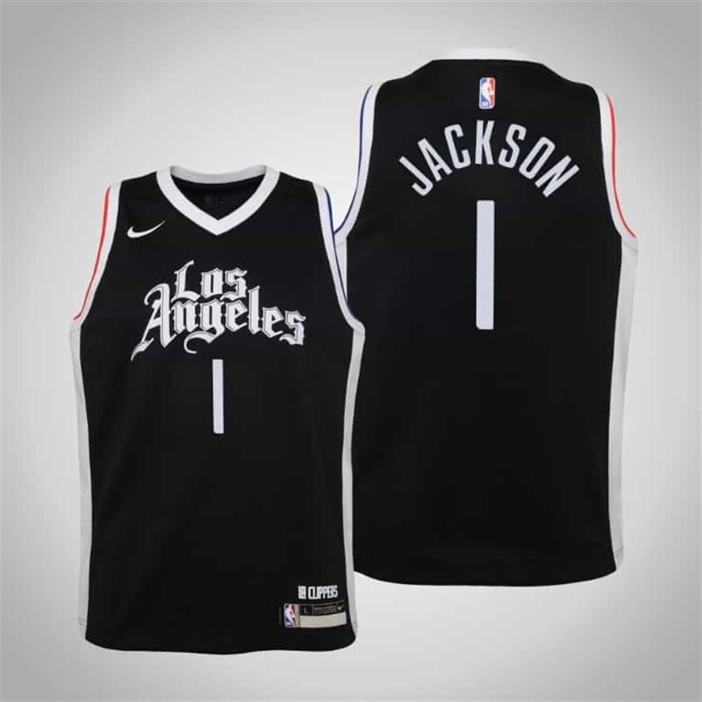 Reggie Jackson La Clippers City Black 2020 21 Jersey