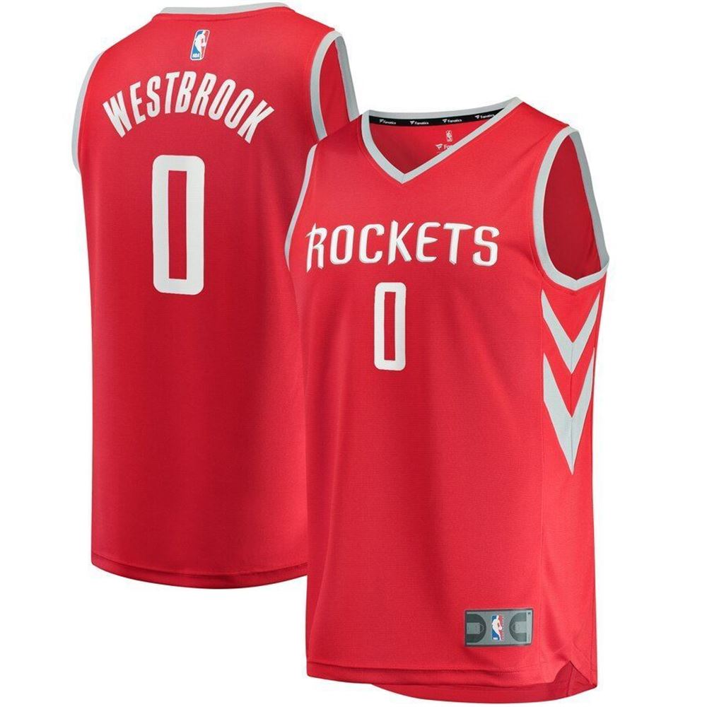 Russell Westbrook Houston Rockets19 Fast Break Replica Player Jersey jersey Red Icon Edition 2021
