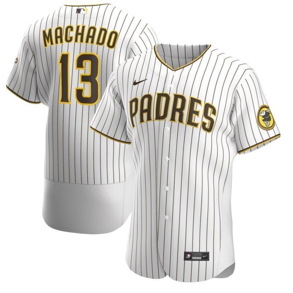 San Diego Padres Manny Machado 13 2021 MLB White Jersey FZXBR