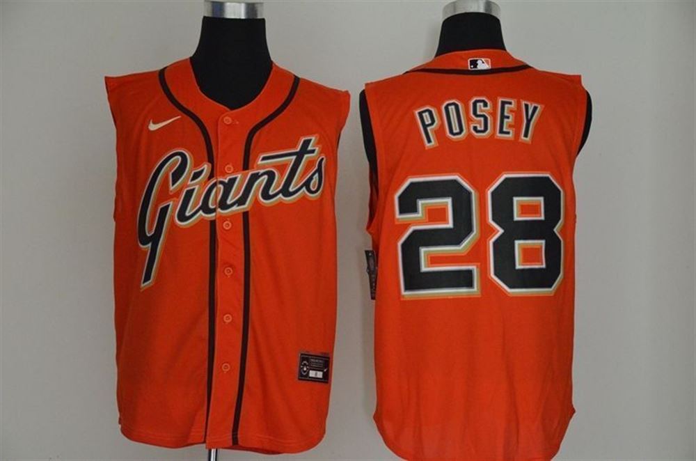 San Francisco Giants Buster Posey 28 2021 MLB Orange Jersey 6DIHy