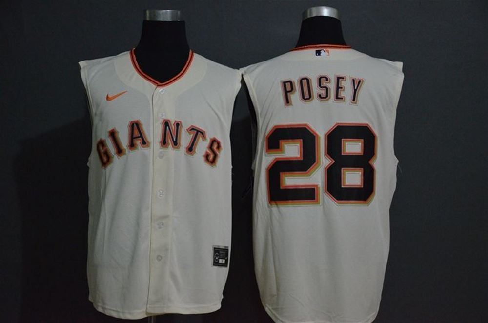 San Francisco Giants Buster Posey 28 2021 Mlb White Jersey