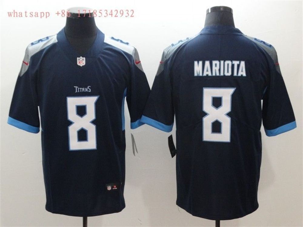 Tennessee Titans Marcus Mariota 8 2021 NFL Blue Jersey jersey jEPFE