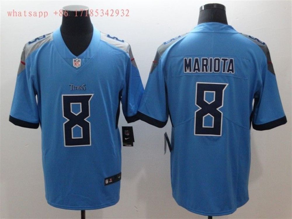 Tennessee Titans Marcus Mariota 8 2021 Nfl Blue Jersey