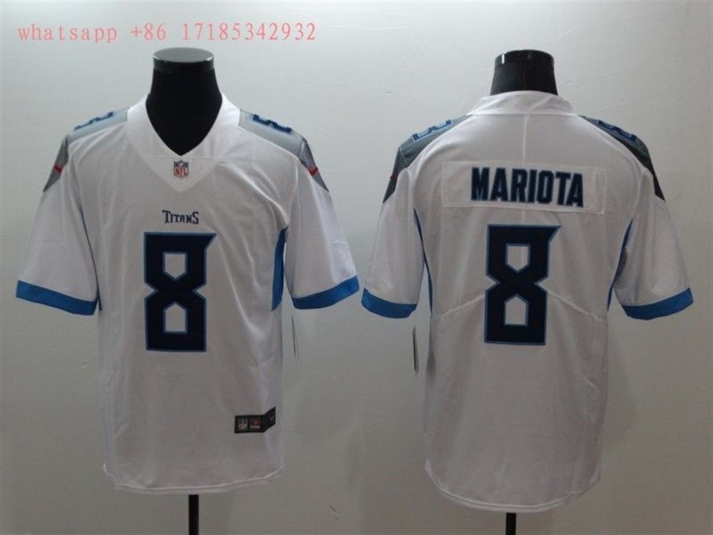 Tennessee Titans Marcus Mariota 8 2021 Nfl White Jersey Jersey