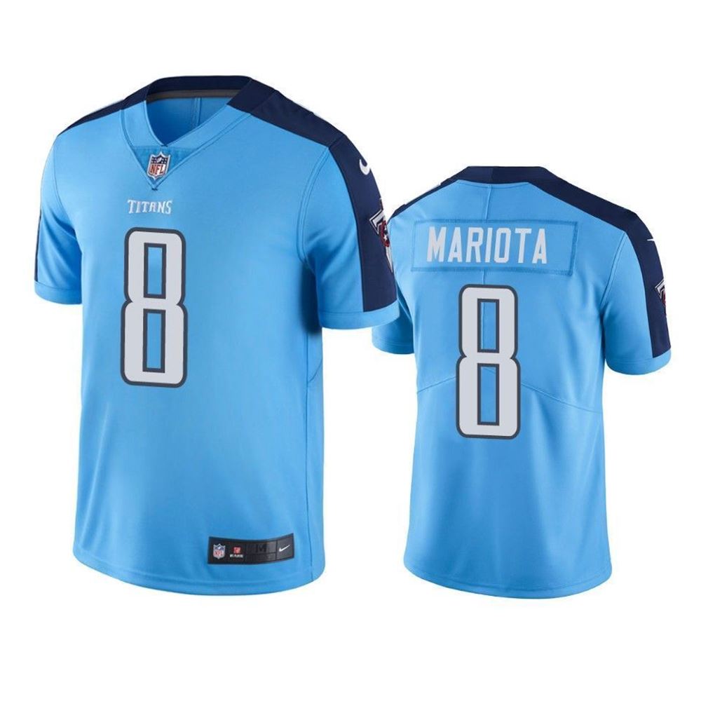 Tennessee Titans Marcus Mariota Light Blue Color Rush Limited 3D Jersey sFv8d