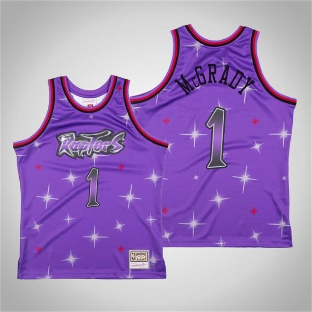 Toronto Raptors Tracy McGrady 1 NBA 2021 Star Edition Purple Jersey