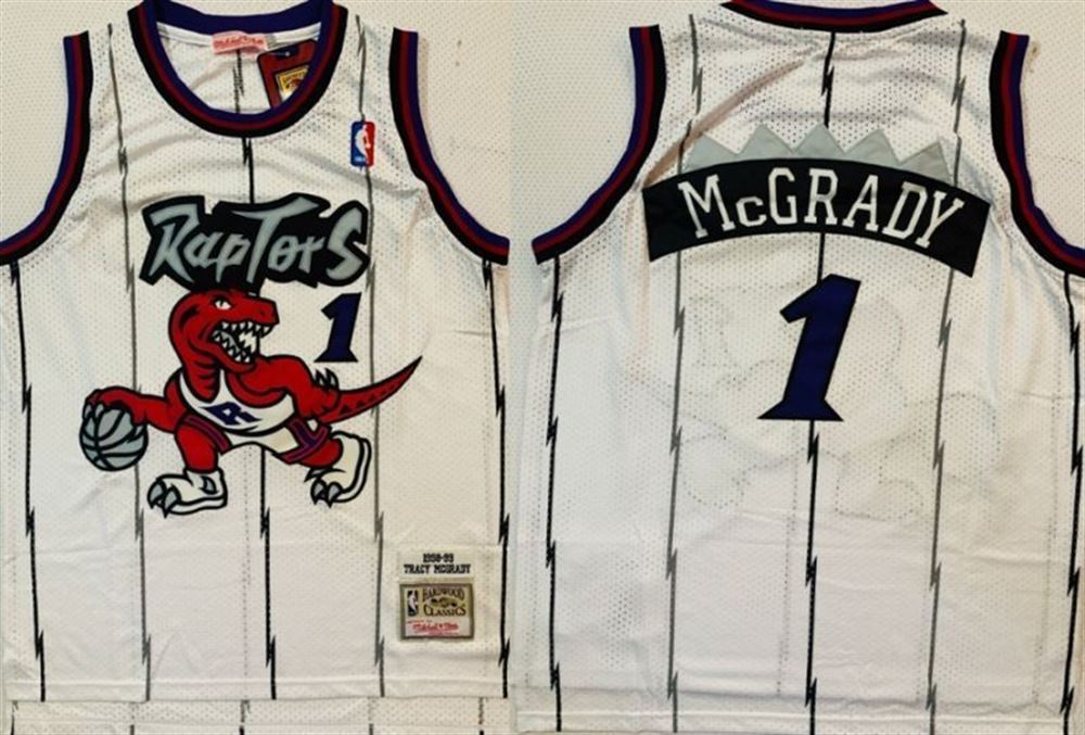 Toronto Raptors Tracy Mcgrady1 Nba Throwback White Jersey jersey E8vyY