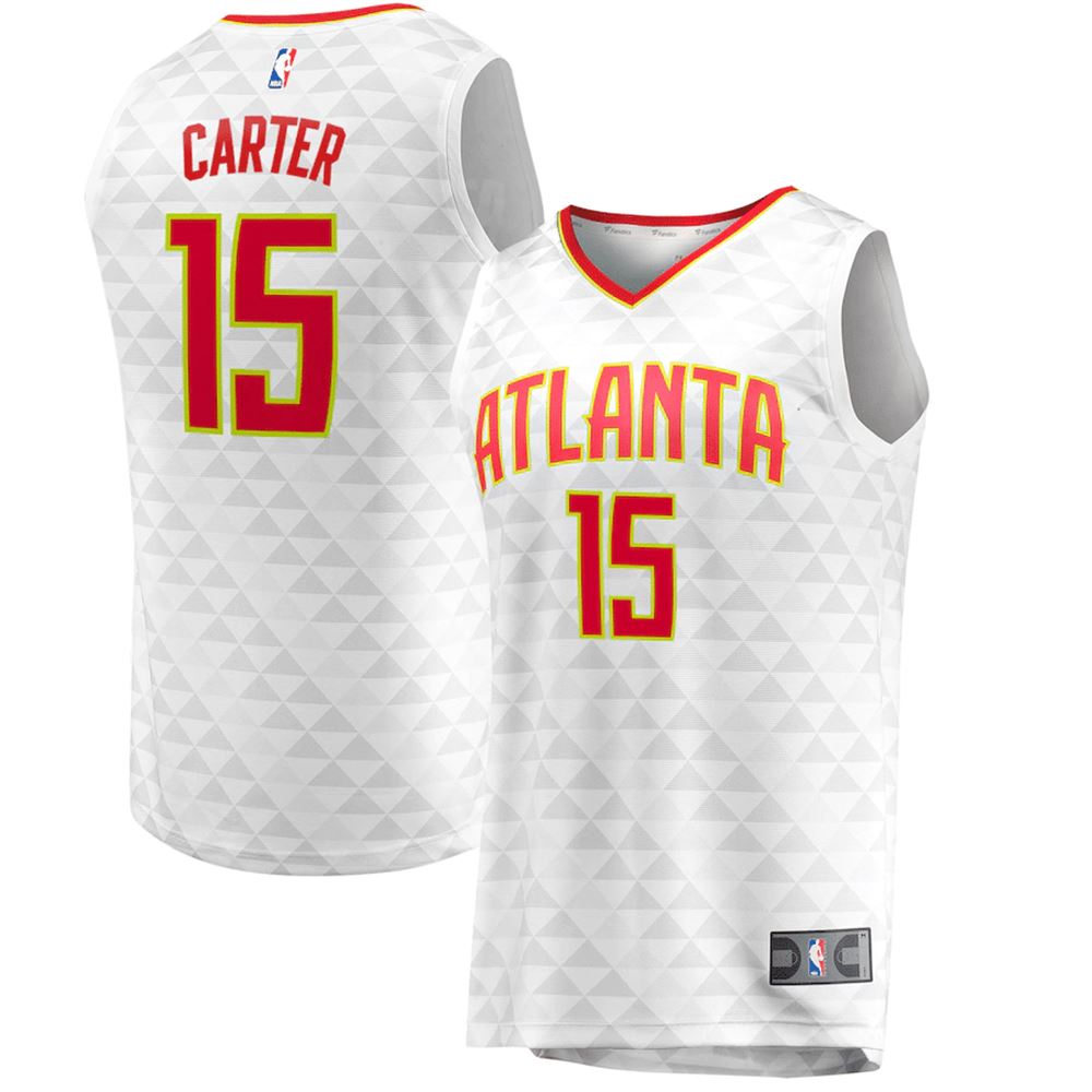 Vince Carter Atlanta Hawks Fanatics Branded Fast Break Association Edition White 3D Jersey