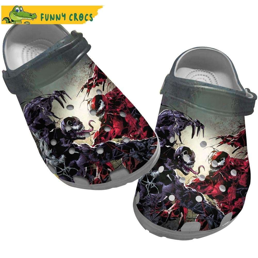 movie marvel carnage vs venom crocs discover comfort and style clog shoes with funny crocs