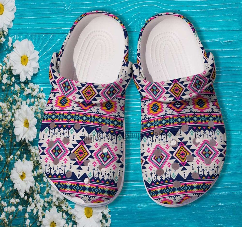 native boho vintage shoes gift grandma native girl boho style shoes croc clogs