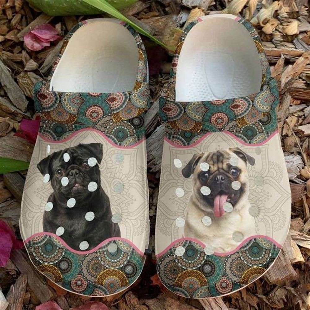 pug boho crocs classic clogs shoes