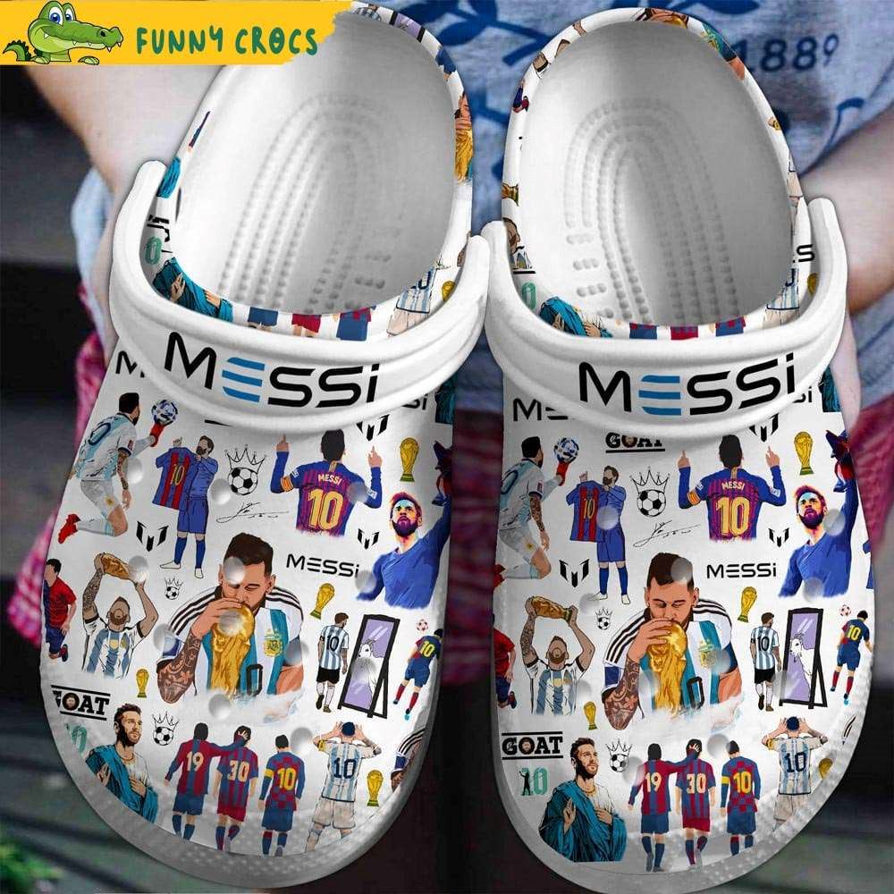 sport lionel messi football soccer crocs discover comfort and style clog shoes with funny crocs