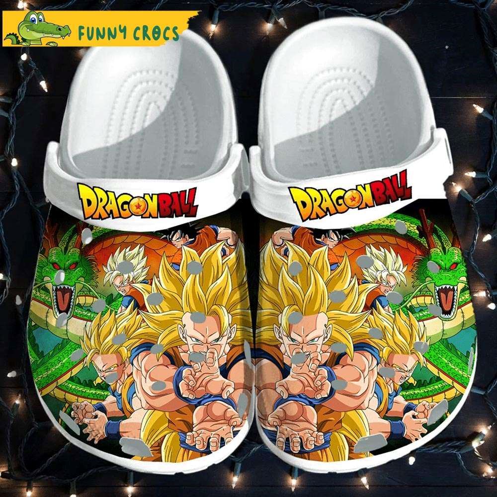 super saiyan dragon ball z crocs clog shoes discover comfort and style clog shoes with funny crocs