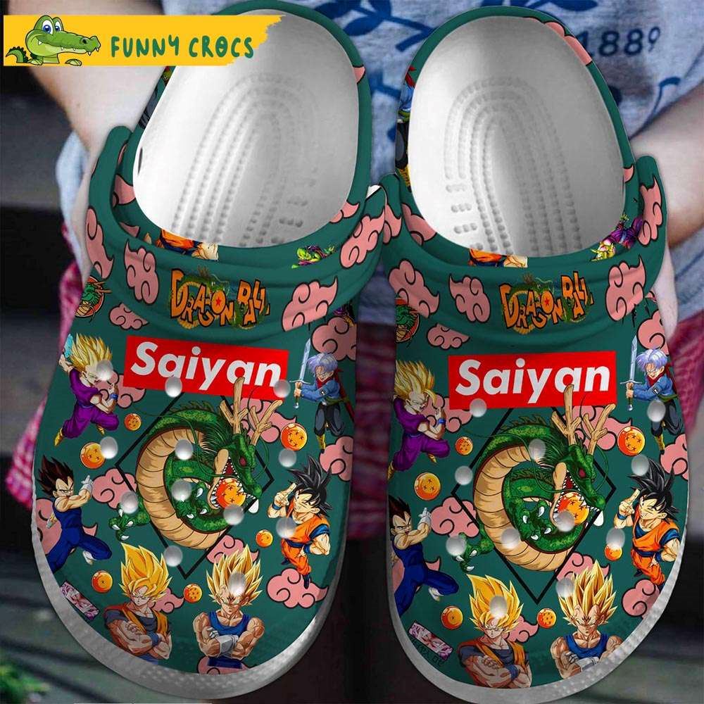 super saiyan dragon ball z green crocs slippers discover comfort and style clog shoes with funny crocs