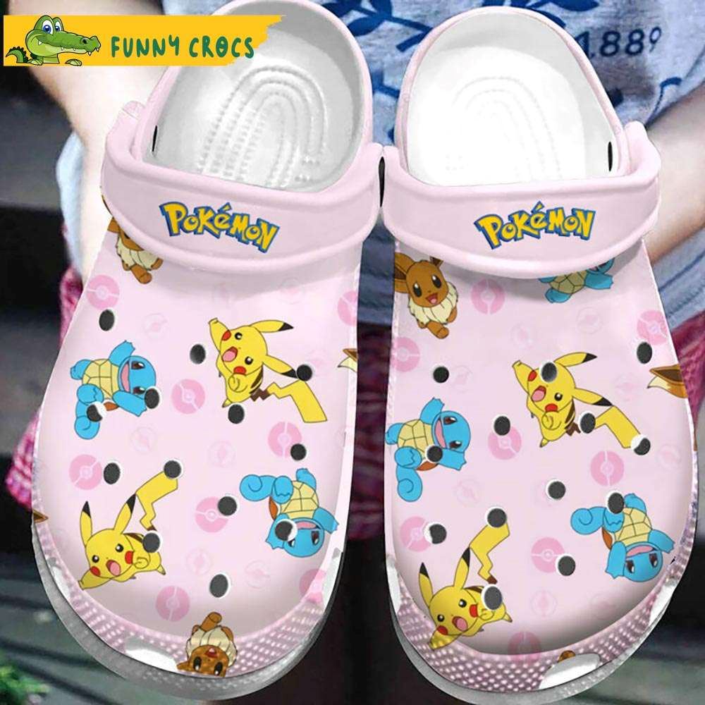 sweety squirrel and pikachu pokemon crocs discover comfort and style clog shoes with funny crocs