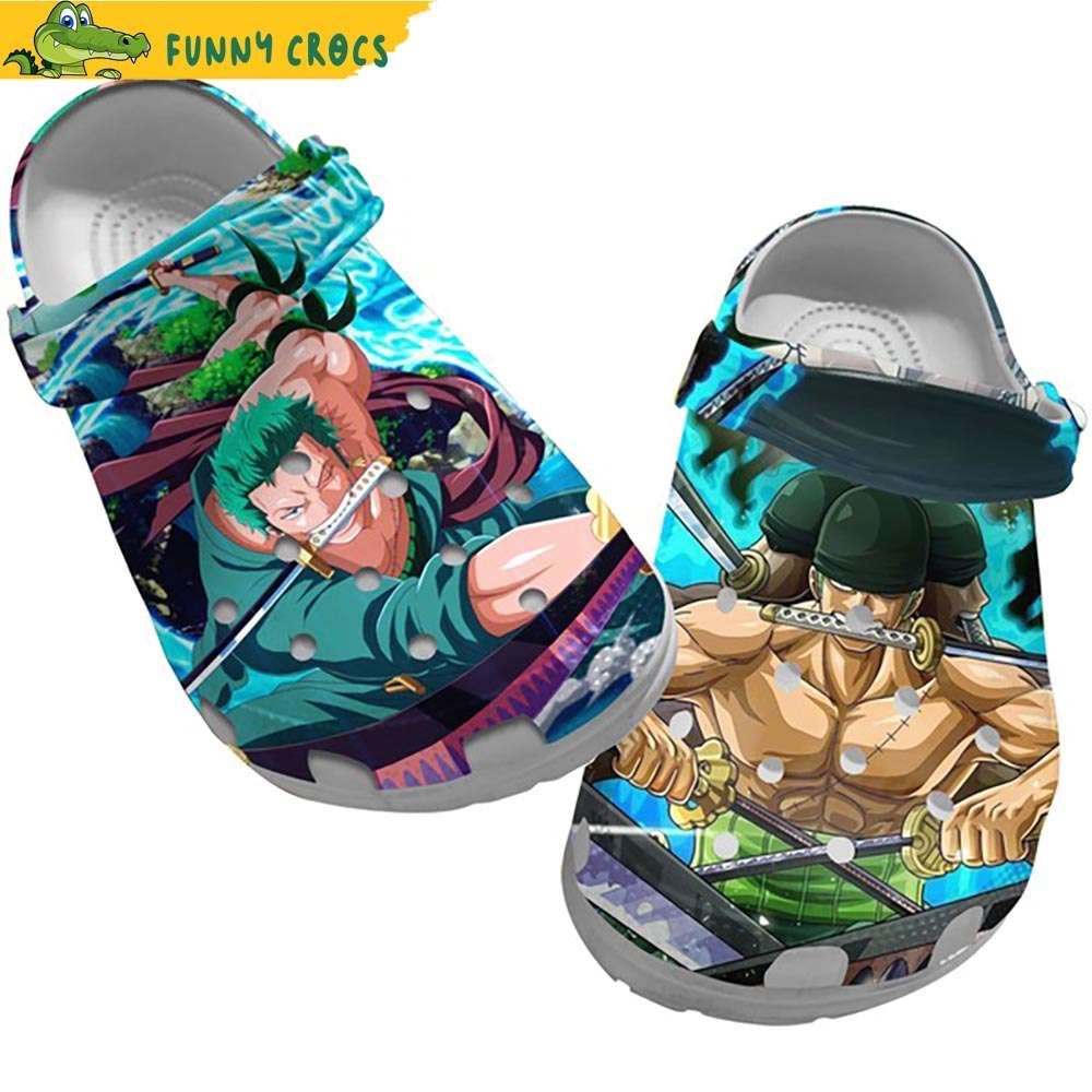 swordsman roronoa zoro wano one piece crocs discover comfort and style clog shoes with funny crocs