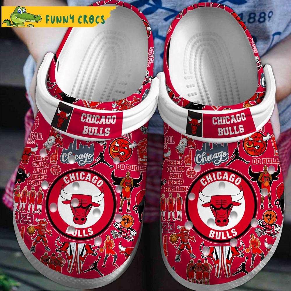 team chicago bulls nba red crocs clog shoes discover comfort and style clog shoes with funny crocs