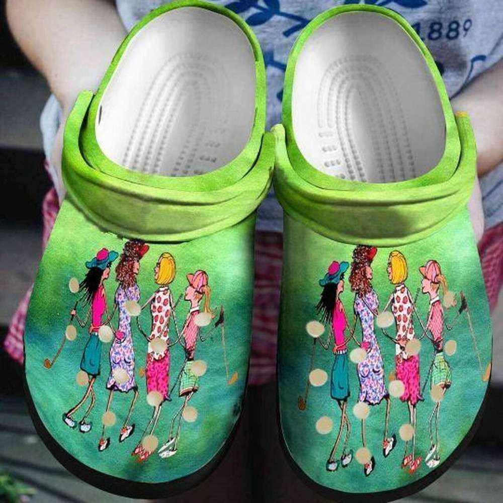 team golf lovers personalized 5 gift for lover rubber clog shoes comfy footwear