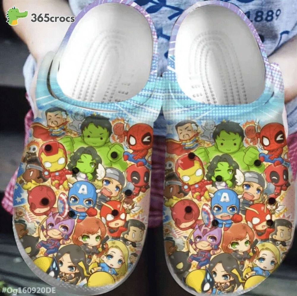 the avengers marvel superheroes comfort crocs clog shoes unique design